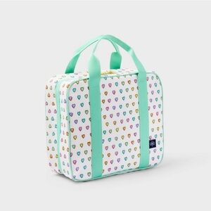 Roller Rabbit x Target Disco Hearts Hanging Toiletry Bag White/Teal NWT